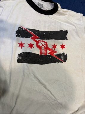 WWE White CM PUNK shirt XL